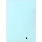 Папка-уголок А4, прозрачный пластик 0,18мм, ПАСТЕЛЬ  голубой  (Lamark)
