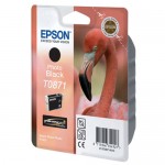 Картридж струйный Epson T0871 Stylus Photo R1900, black 11,4 ml