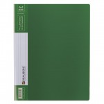Папка с  40 файлами А4, "Сontract", карман, зеленый, 0,7мм (Brauberg)