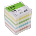 Блок бумаги для записей 90х90х90мм, "Стандарт", цветной, непроклеенный (Стамм)