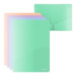 Папка-уголок А4  "Matt Pastel Bloom", пластик, 2-карм., 0,18мм, ассорти (Erich Krause)