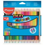Карандаши цветные 48 цветов, "Color Peps", трехгранные, двухцветные (Maped)