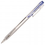Ручка шариковая "ВР-1017", 0,7мм, прозрачный корпус, синий (Attache)