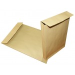 Конверт B4, 250х353мм, без надписи, 130г/м2, силиконовая лента, коричневый крафт