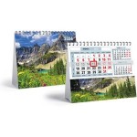Календарь-домик 2026г, с перекидным блоком, с курсором «Лето в горах» (Lamark)
