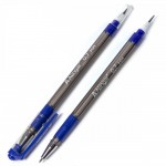 Ручка шариковая-карандаш сегментный, резиновый упор, 0,7мм, синий (Alingar)