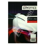 Блокнот А4, 60л, клетка, спираль, мелованный картон "Скорость-Audi" (CityOffice)