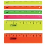 Линейка 30см, пластик, неон ассорти, "Neon" (Стамм)