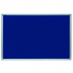 Доска текстильная  45х60см, алюминиевая рама, текстильное покрытие, синяя (2x3)