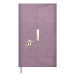 Ежедневник недатированный 146х211мм, фиолетовый, кожзам,160л, кремовый блок, клапан (Escalada)
