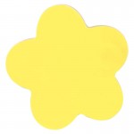 Бумага для заметок с клейким краем 70х70мм,  50л/шт,  "Цветок", пастель желтый (Axent)