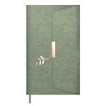 Ежедневник недатированный 146х211мм, оливковый, кожзам,160л, кремовый блок, клапан (Escalada)