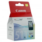 Картридж струйный Canon CL-511 Pixma МР240/MP260/МР480, color 9ml