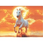 Календарь кварт. 2026г 3-х блочн., на 3-х гребнях, "Символ года-Год лошади,Белая Лошадь" (Lamark)