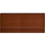 Планинг 2026г., 144х298мм, , "Birmingham", гребень, иск. кожа, белый блок, 128стр. (Lamark)