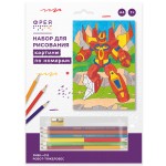 Картина по номерам "Робот-тяжеловес", карандаши (Фрея)