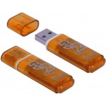 Флешка 32Gb USB 2.0 "Glossy", оранжевый (SmartBuy)