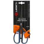 Ножницы офисные 20,3см, прорезиненные ручки, черный (Lamark)