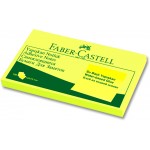 Бумага для заметок с клейким краем 75х125мм, 100л/шт, желтый (Faber-Castell)