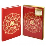 Ежедневник недатированный146х211мм, красный, кожзам,124л, кремовый блок (Escalada)