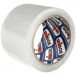 Клейкая лента упаковочная 72мм х  66м, прозрачная,45мкм (Unibob)