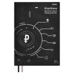 Ежедневник недатированный 146х211мм,  черный, 160л, кожзам, кремовый блок (Escalada)