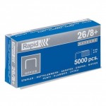 Скобы №26/8, на 30-50 листов, 5000шт/уп (Rapid)