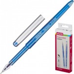 Ручка гелевая "Harmony", прозрачный,  0,5мм, синий (Attache)