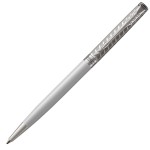 Ручка шариковая "Sonnet Slim Metal and Pearl Lacquer CT", корпус-латунь, лак, палладий (Parker)