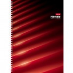 Тетрадь А4, 120л, клетка, спираль, перфорация, лам/картон, многоцветный срез "Red"(Hatber)