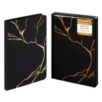 Ежедневник недатированный 146х211мм, черный, 120л, кожзам, кремовый офсет (Escalada)