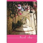 Тетрадь А4, на гребне, 205х290 мм, 80 л., клетка "Travel Vibes №3", мелован.карт. (Lamark)