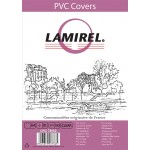 Обложка для переплета A4, пластик 200мкм, прозрачный, "Transparent", 100шт/уп (Lamirel)