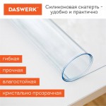 Подкладка на стол 120х60 см, ПВХ, гибкое/мягкое стекло, 0,5мм (DASWERK)