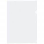 Папка-уголок А4, пластик 0,15мм, прозрачный, бесцветный (Стамм)