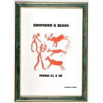 Фоторамка 21х30см, пластик,малахит (Монолит)