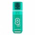 Флешка  8Gb USB 2.0 "Glossy", зеленый (SmartBuy)