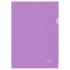 Папка-уголок А4, пластик,180 мкм, прозрачная, фиолетовая (Стамм)