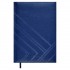 Ежедневник недатированный146х211мм, кожзам,160л, белый блок, строчка, синий (Escalada)