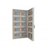 Шкаф для ключей, 600x355x59мм, на 100 шт., +100 брелоков, замок, серый (Промет)