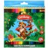 Карандаши цветные 24 цвета, дерево, шестигранный корпус (Creativiki)