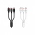 Кабель USB- lightning/microUSB/Type-C, "BX17", 1м, 2,4А, ПВХ (Borofone)