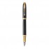 Ручка перьевая "IM Premium Black GT", корпус-алюминий, лак, позолота 23К (Parker)