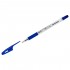 Ручка шариковая "Орбита 150", масляная,резиновый упор,  прозрачный корпус, 0,7мм, синий (Стамм)