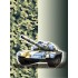 Тетрадь А5, 80л, клетка, скоба, поля, мелованный картон "Military" (КФОБ)