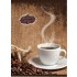 Тетрадь А5,  96л, клетка, скоба, поля, мелованный картон "Coffe-book" (КФОБ)