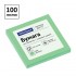 Бумага для заметок с клейким краем 76х 76мм, 100л/шт, пастель, зеленый (OfficeSpace)