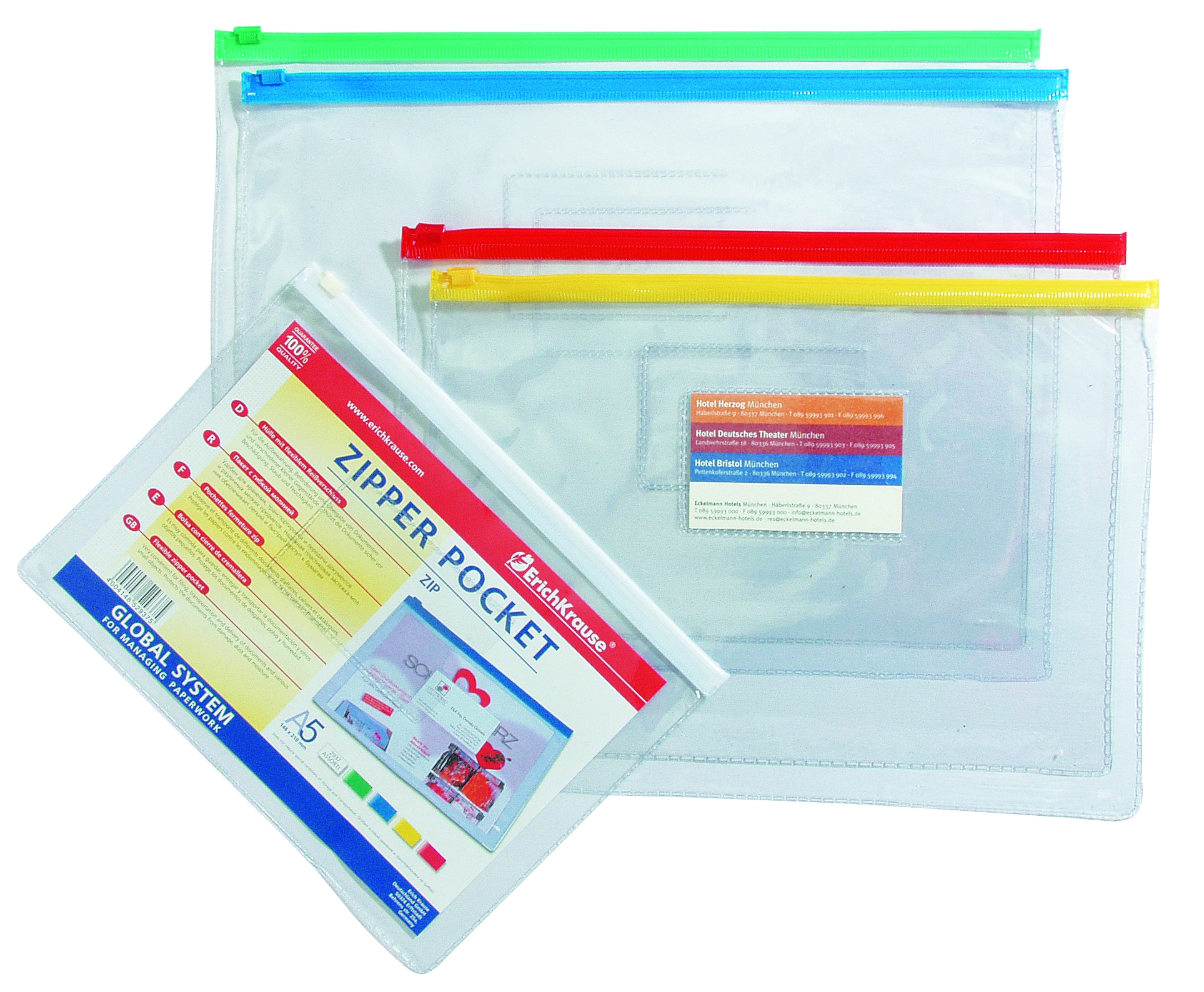 5шт/уп. пакет с молнией. пакет с застежкой молнией. папка klerk на молнии а5 0,18мм прозр 5шт. Zip lock 60 мкм.