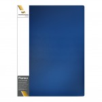 Папка с  80 файлами А4, карман, синяя, 0,6мм (Workmate)