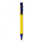 Ручка шариковая "Kreta Special", желтый, синий клип